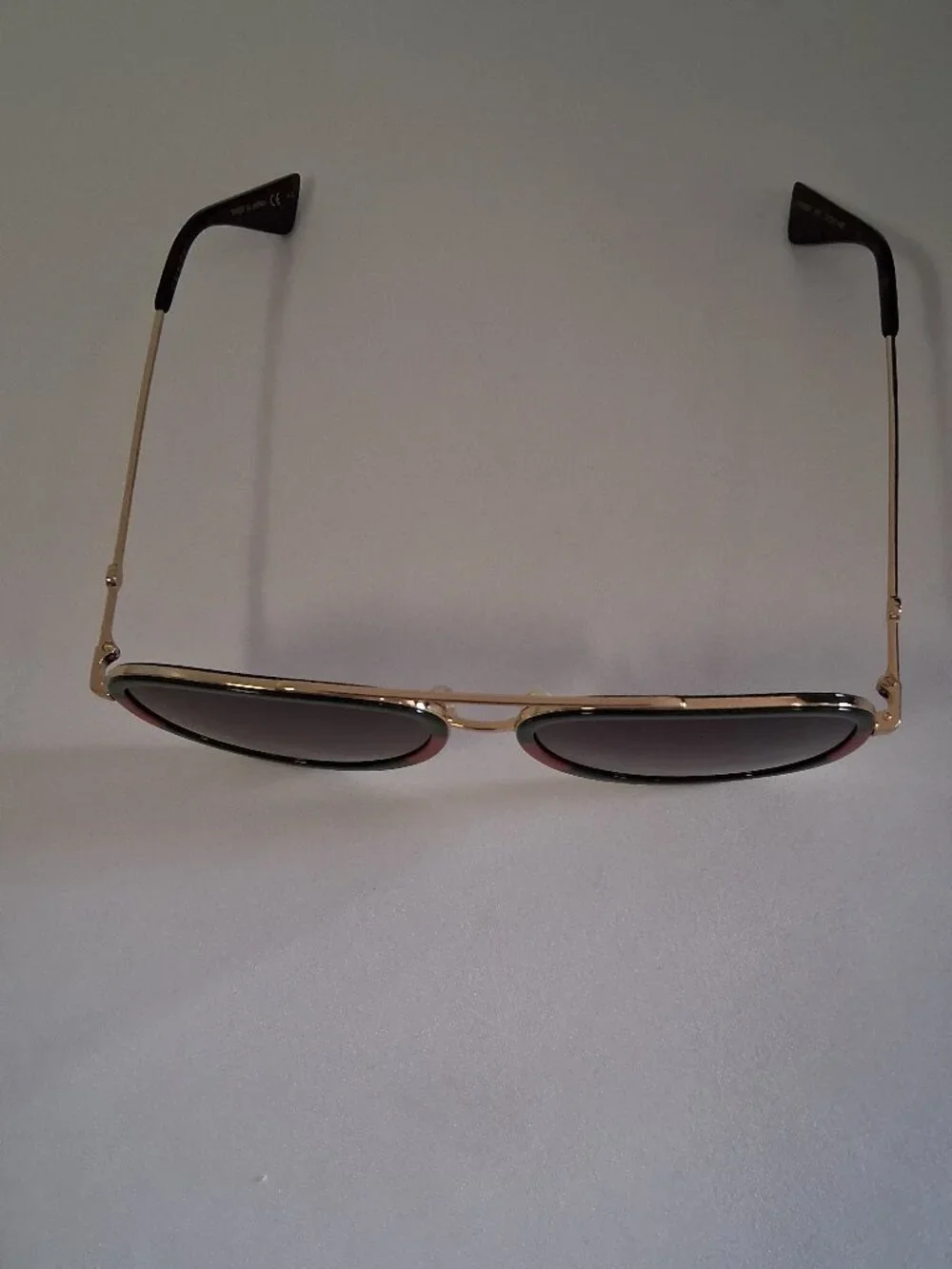 Gucci Pilot Urban Web Block Aviator Sunglasses – Gold/Green – GG0062S-003-57